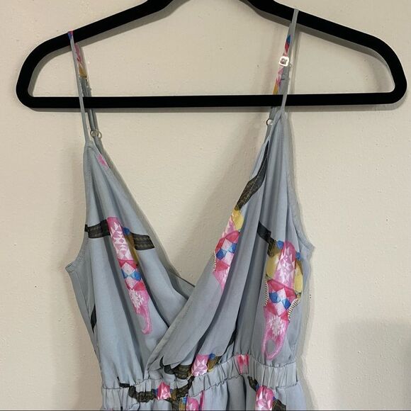 Revolve Show Me Your MuMu Olympia Romper Lite Bright Bull - Picture 5 of 8